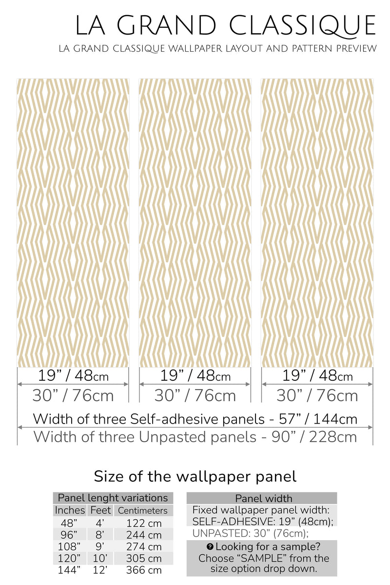 geometric line art peel and stick wallpaper specifiation