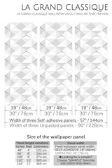 3d geometric peel and stick wallpaper specifiation