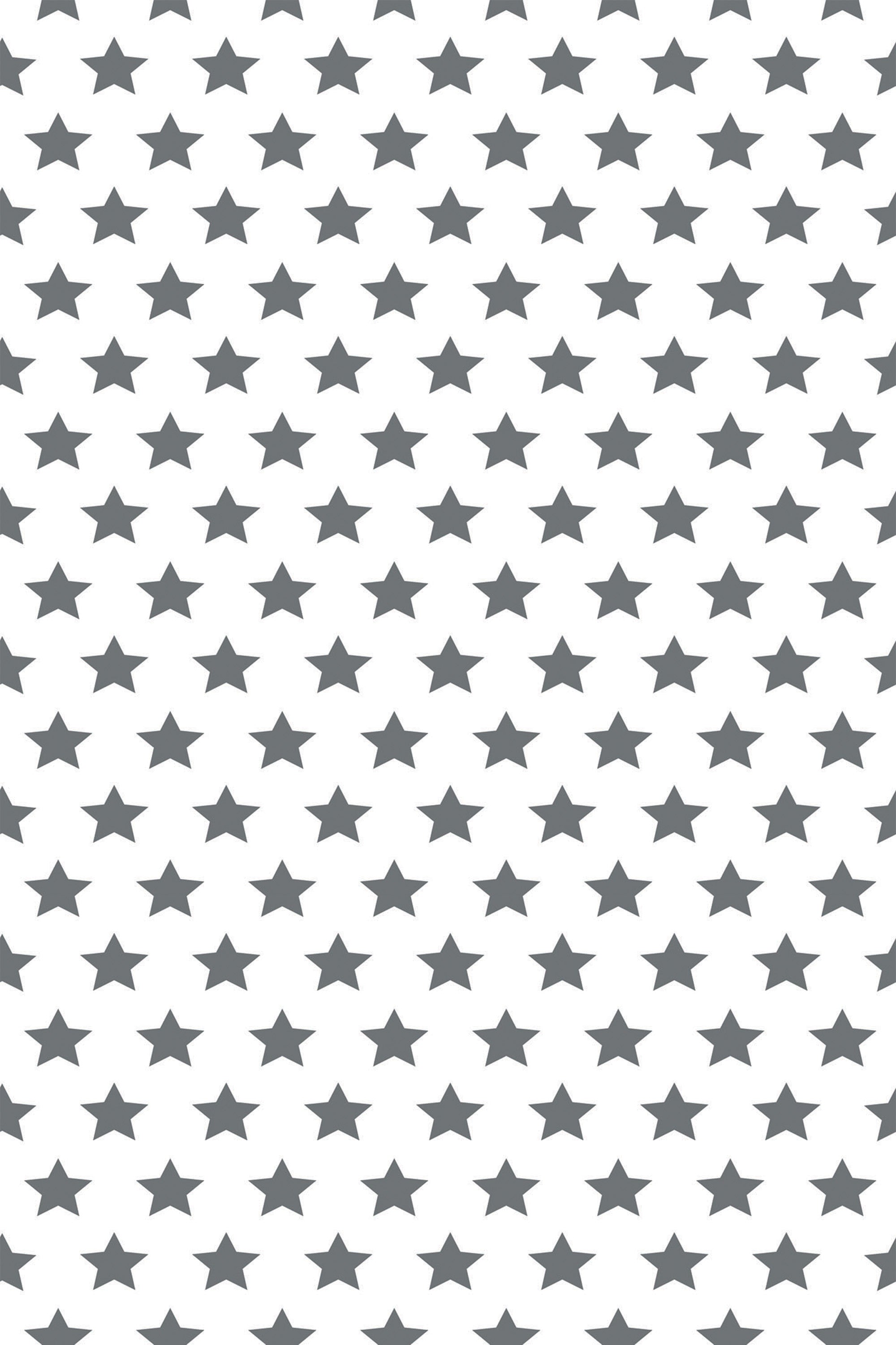 A repeating pattern of evenly spaced gray stars arranged in a grid on a white background, peel and stick removable wallpaper.