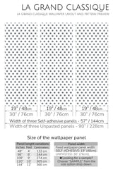 stars grid peel and stick wallpaper specifiation