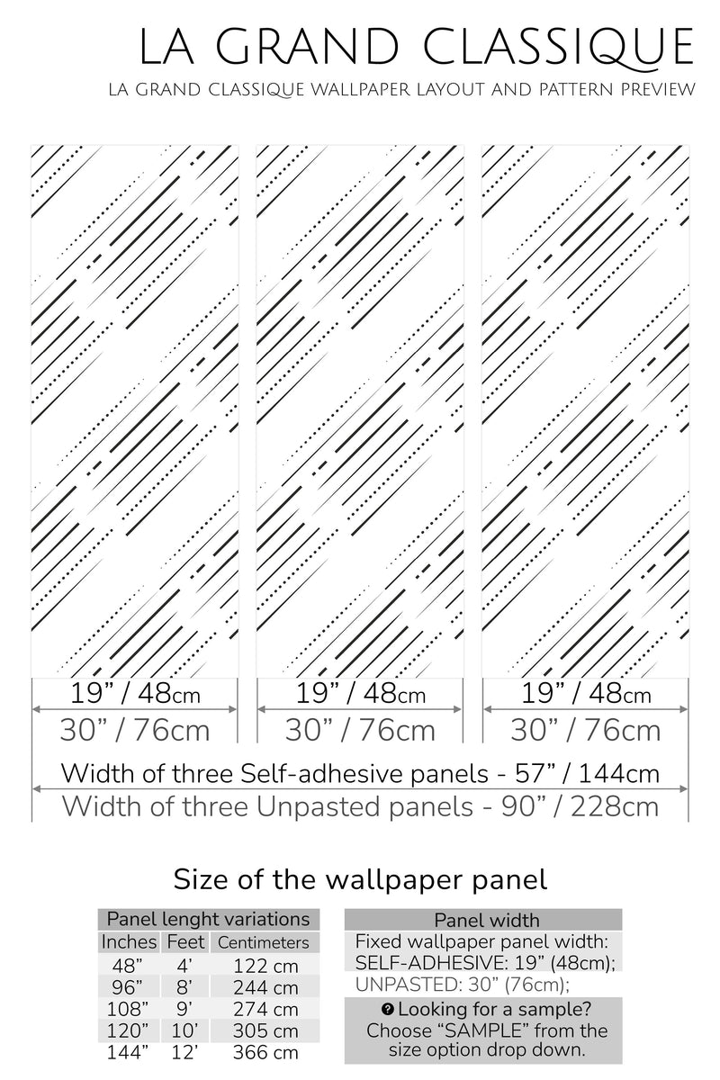 abstract line peel and stick wallpaper specifiation