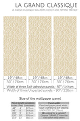 hand drawn leaf peel and stick wallpaper specifiation