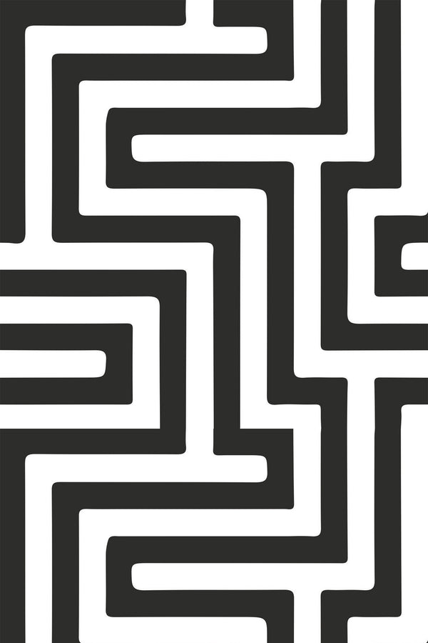 black and white geometric wallpaper pattern repeat