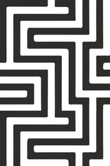 Black and white geometric