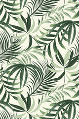 Green tropical leaf