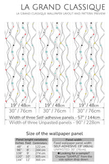 abstract lines peel and stick wallpaper specifiation