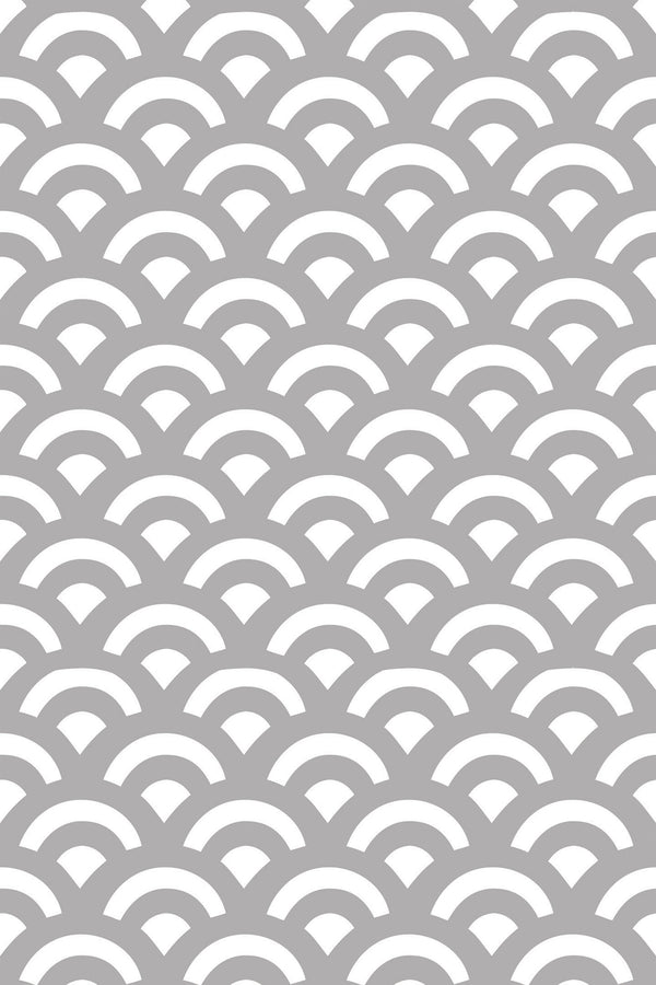 art deco double wave wallpaper pattern repeat
