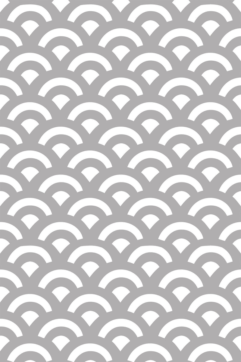 art deco double wave wallpaper pattern repeat