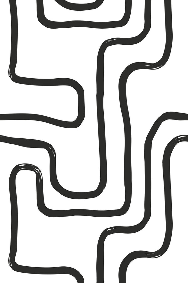 Abstract brush stroke line