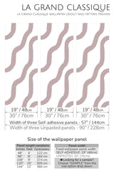 brush stroke line peel and stick wallpaper specifiation