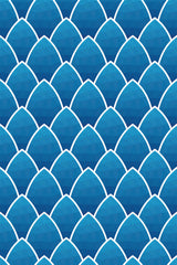 Blue seamless art deco