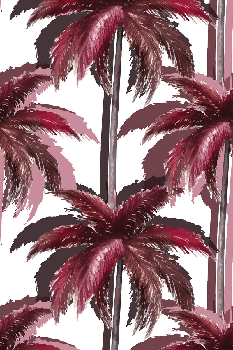 pink palm trees wallpaper pattern repeat