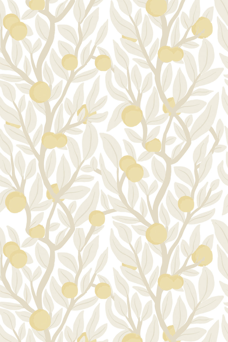 citrus tree wallpaper pattern repeat