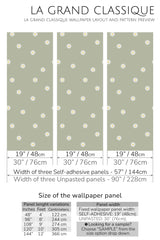 minimal daisy peel and stick wallpaper specifiation