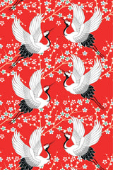 oriental motif wallpaper pattern repeat