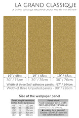 golden glitter peel and stick wallpaper specifiation