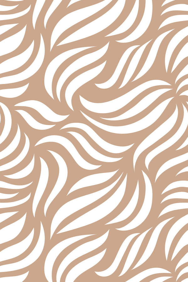 neutral abstract leaf wallpaper pattern repeat