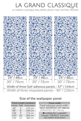 blue farmhouse peel and stick wallpaper specifiation