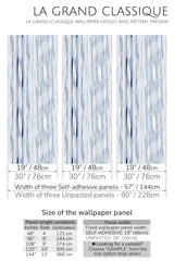 blue lines peel and stick wallpaper specifiation