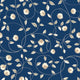 Blue golden floral Wallpaper