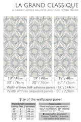 blue star peel and stick wallpaper specifiation