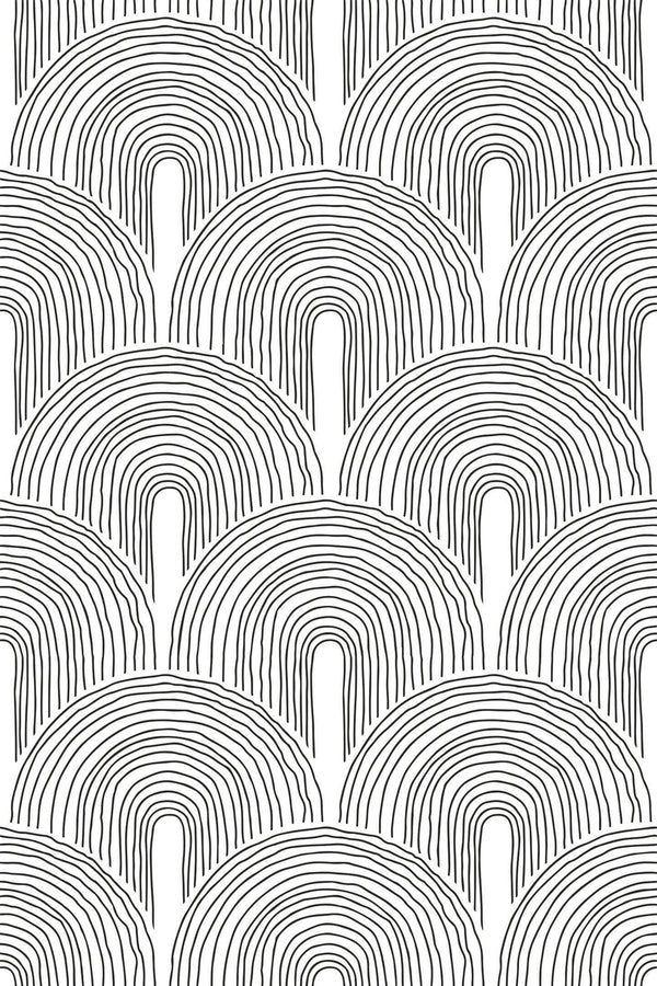 art deco line arch wallpaper pattern repeat