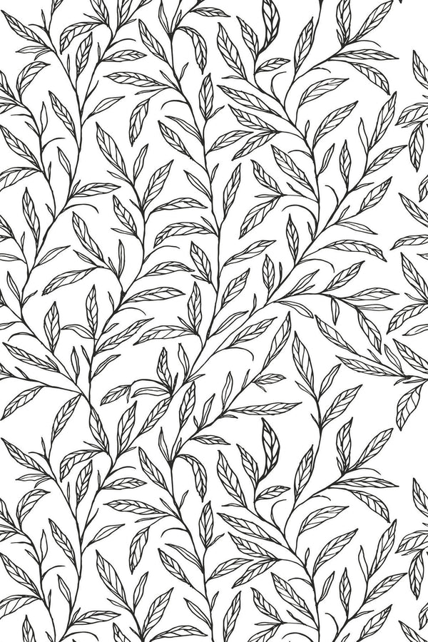 black leaf wallpaper pattern repeat