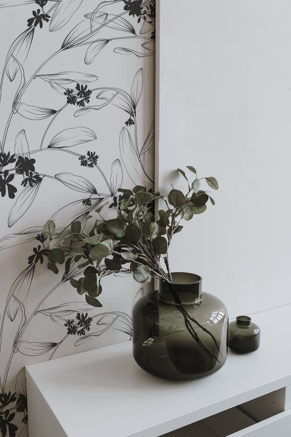home decor plant decorative vase living room aesthetic floral pattern