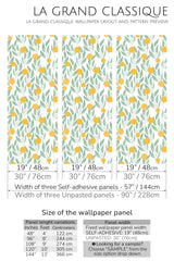 orange tree peel and stick wallpaper specifiation