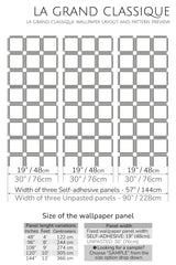 square geometric line peel and stick wallpaper specifiation