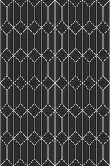 Black geometric hexagon