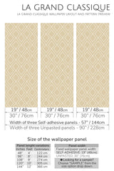 minimalist geometric peel and stick wallpaper specifiation