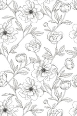 Flower line art