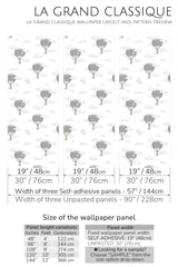 air balloons peel and stick wallpaper specifiation