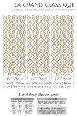honeycomb peel and stick wallpaper specifiation