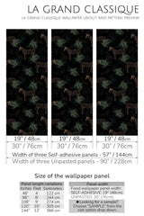 jungle animal peel and stick wallpaper specifiation
