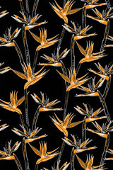 black flower wallpaper pattern repeat