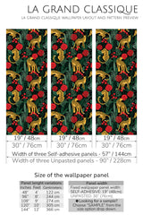 tiger rose peel and stick wallpaper specifiation