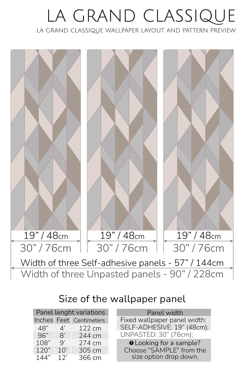 retro mosaic peel and stick wallpaper specifiation