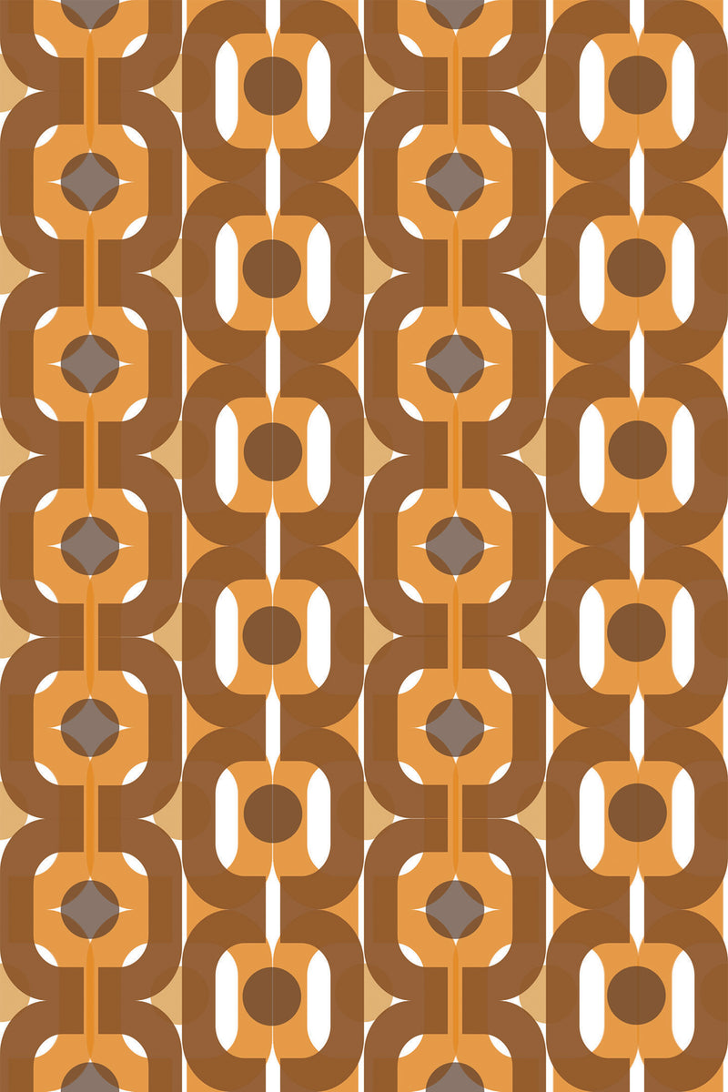 retro brown wallpaper pattern repeat