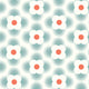 Mid-century geometric flower Wallpaper