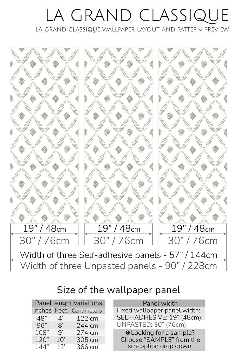 leaf tile peel and stick wallpaper specifiation