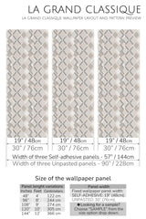 gray retro geometric peel and stick wallpaper specifiation