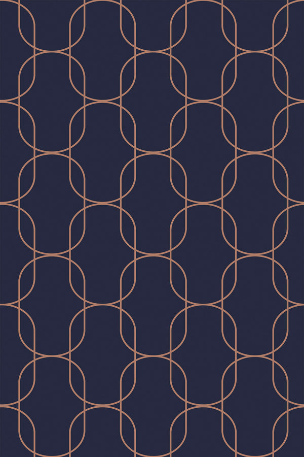 oval geometric wallpaper pattern repeat