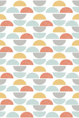colorful boho circle wallpaper pattern repeat