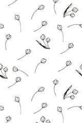 Minimalist floral pattern