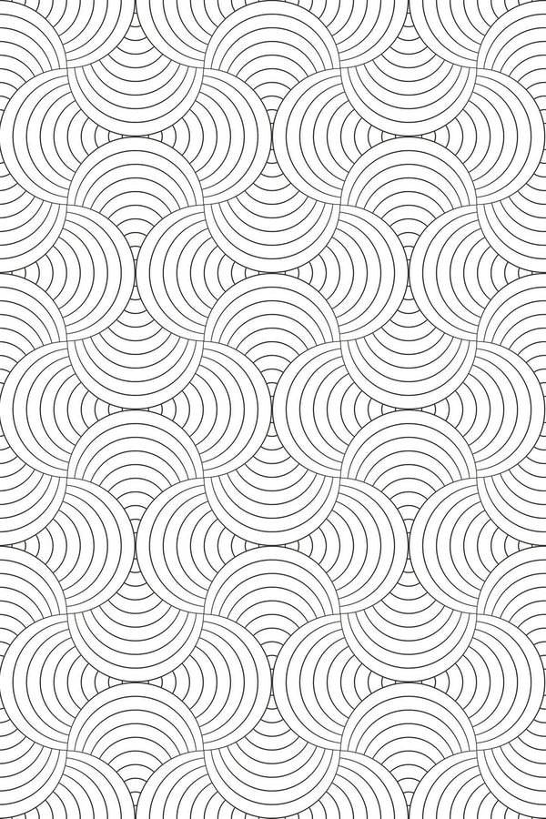 art deco simple arch wallpaper pattern repeat