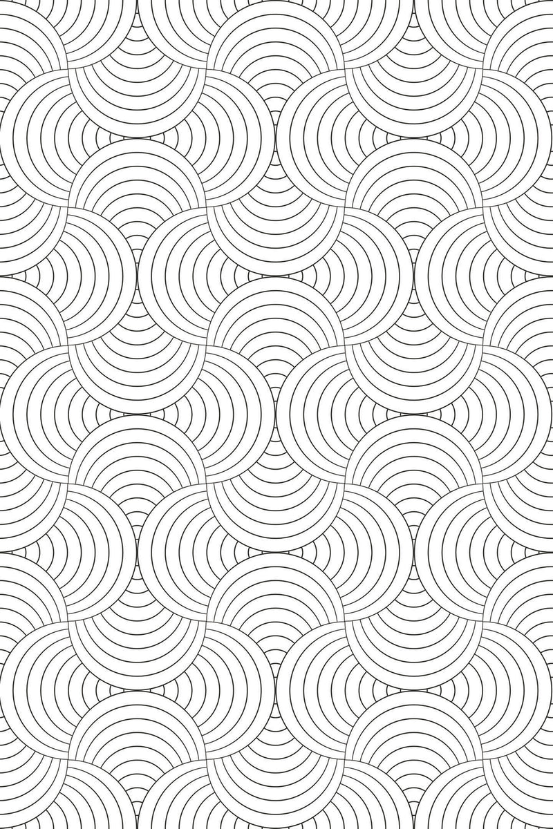 art deco simple arch wallpaper pattern repeat