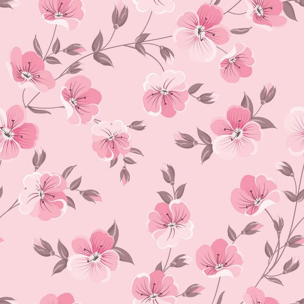 Caserta Pink Floral Wallpaper