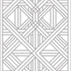 Geometric art deco grid Wallpaper